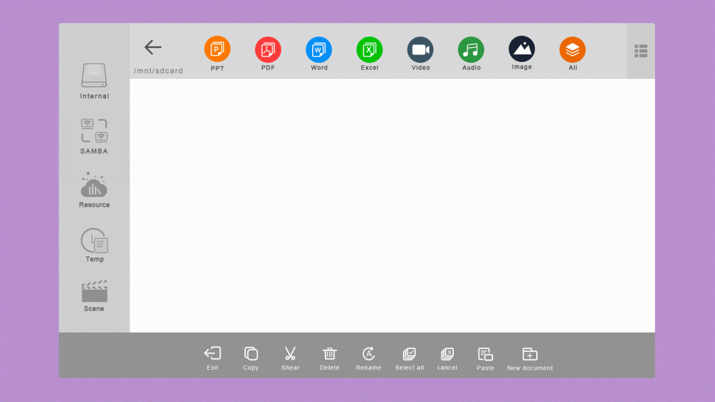 RioTouch LT Series file manage ინტერაქტიული დისპლეი 5